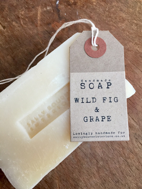 Wild Fig and Grape Soap Scented Sally Bourne Interiors handmade clovelly organic